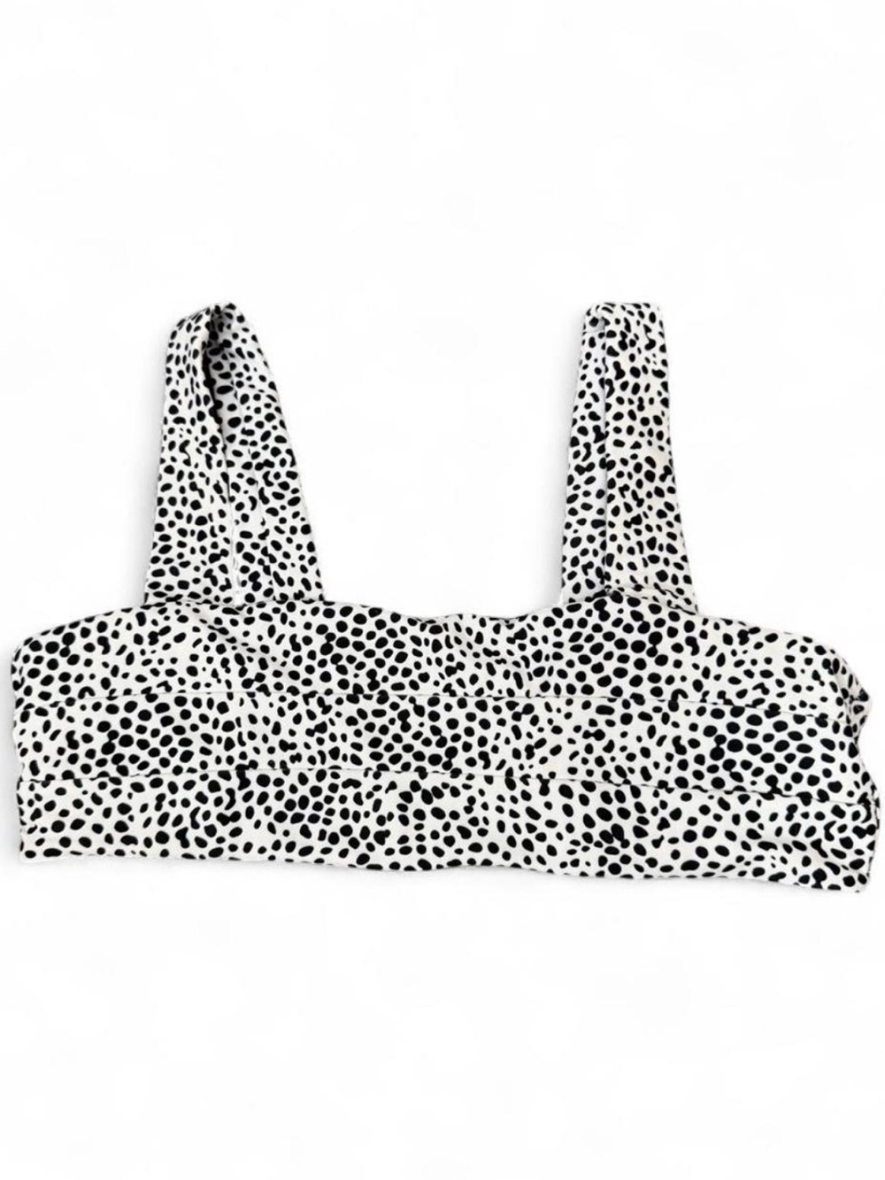 SHEIN Dalmatian Print Bikini Top, Size S